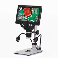 Microscopio Digitale G1200D 12MP Schermo da 7 pollici Display LCD 1-1200X Continui con Luci a LED 1