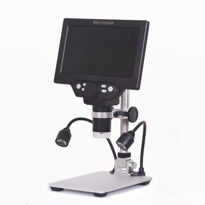 Microscopio Digitale G1200D 12MP Schermo da 7 pollici Display LCD 1-1200X Continui con Luci a LED 3