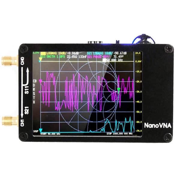 NanoVNA-H Analizzatore d'antenna Vettoriale 10KHz-1.5GHz MF HF VHF UHF Supporta 32G SD Card 2