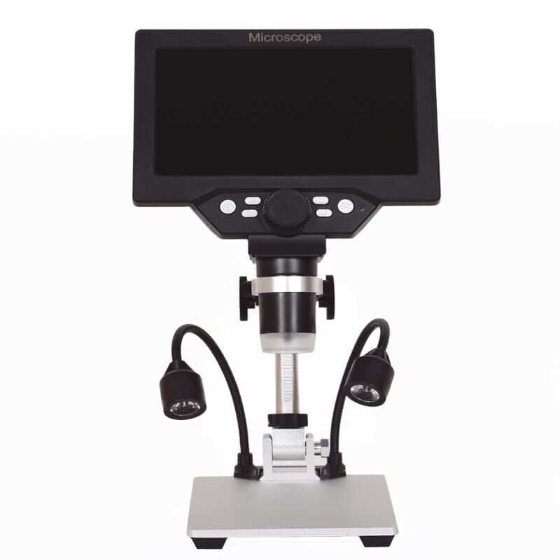 Microscopio Digitale G1200D 12MP Schermo da 7 pollici Display LCD 1-1200X Continui con Luci a LED 2