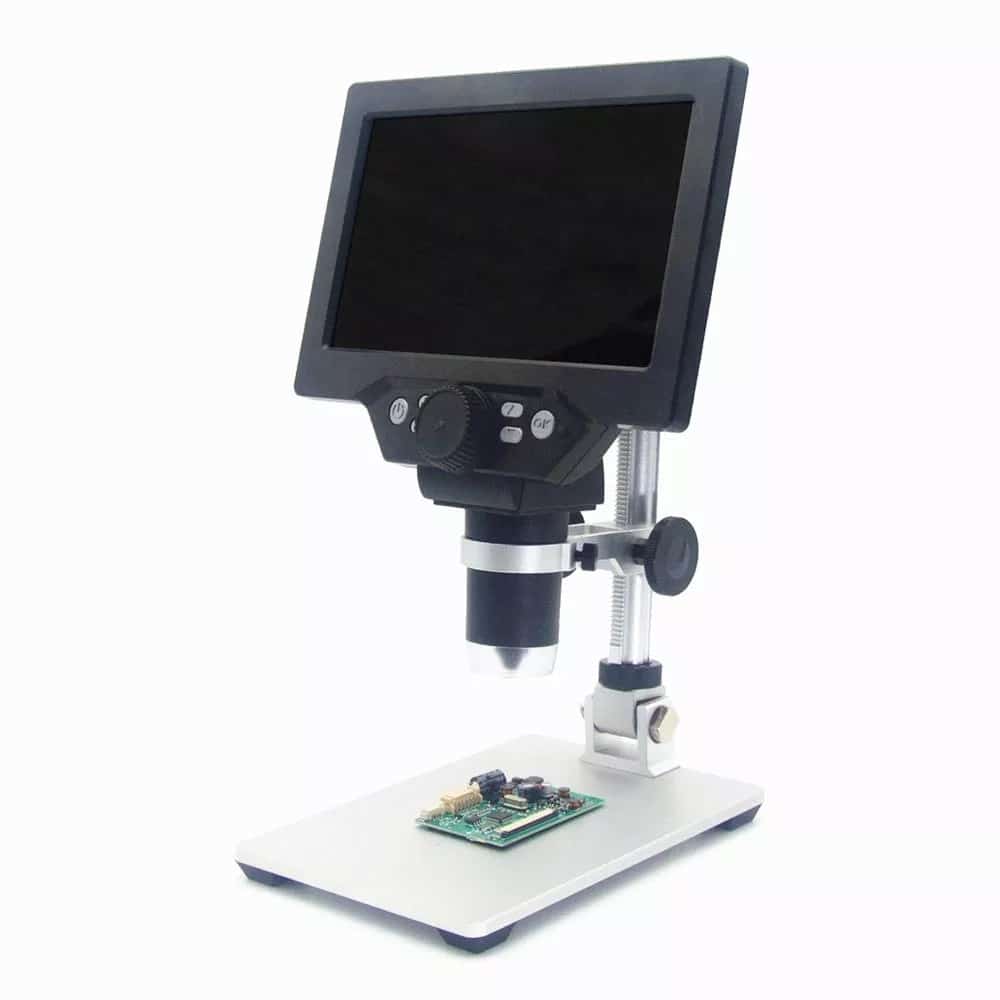 MUSTOOL G1200 Microscopio Digitale 12MP Schermo da 7 pollici Display LCD 1-1200X Lente di amplificazione continua con supporto in alluminio 5