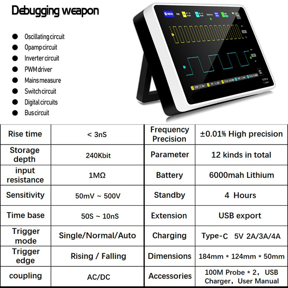 Misuratore di Capacità Digitale NJTY DT-6013 con display LCD