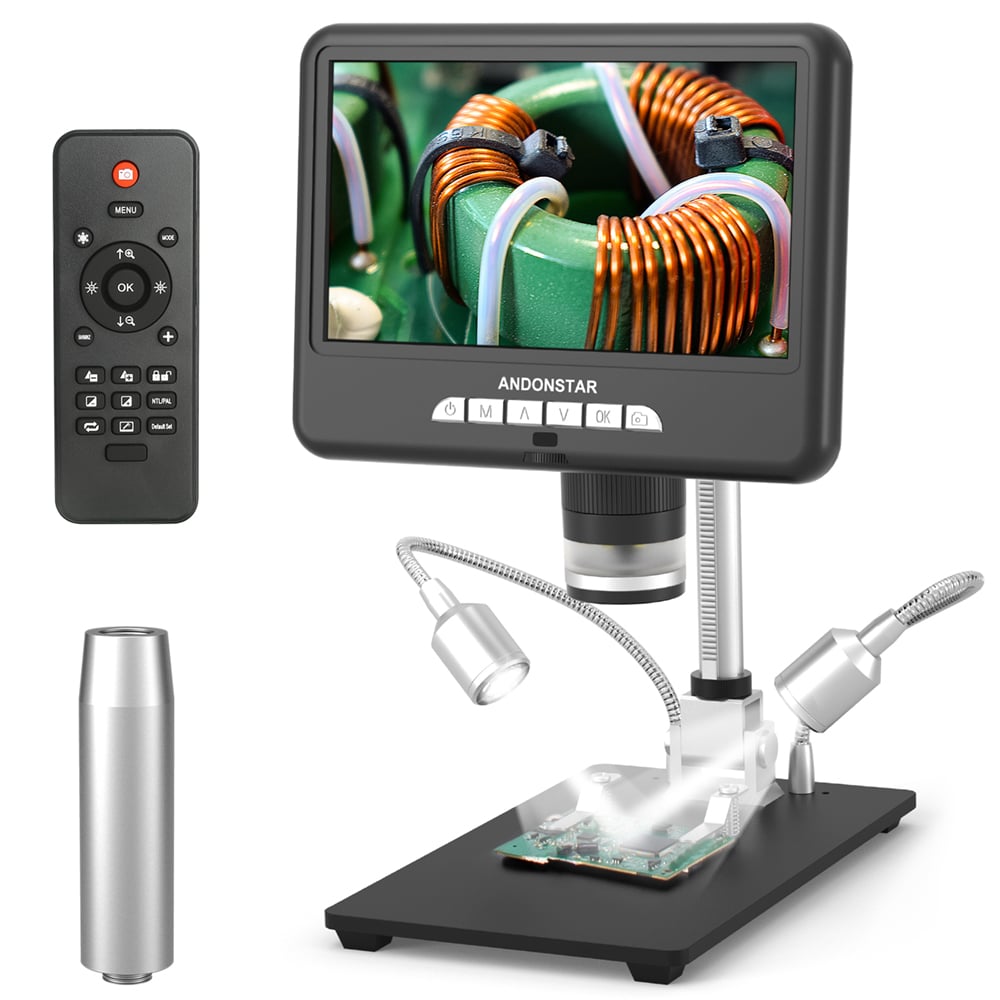 Andonstar AD207S Microscopio con Monitor da 7 Pollici Digitale HDMI 330X 1