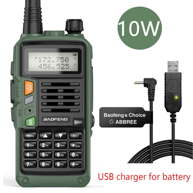 BAOFENG UV-S9 Plus Tri-Band 10W Con Caricatore USB Ricetrasmettitore Portatile VHF/UHF 2
