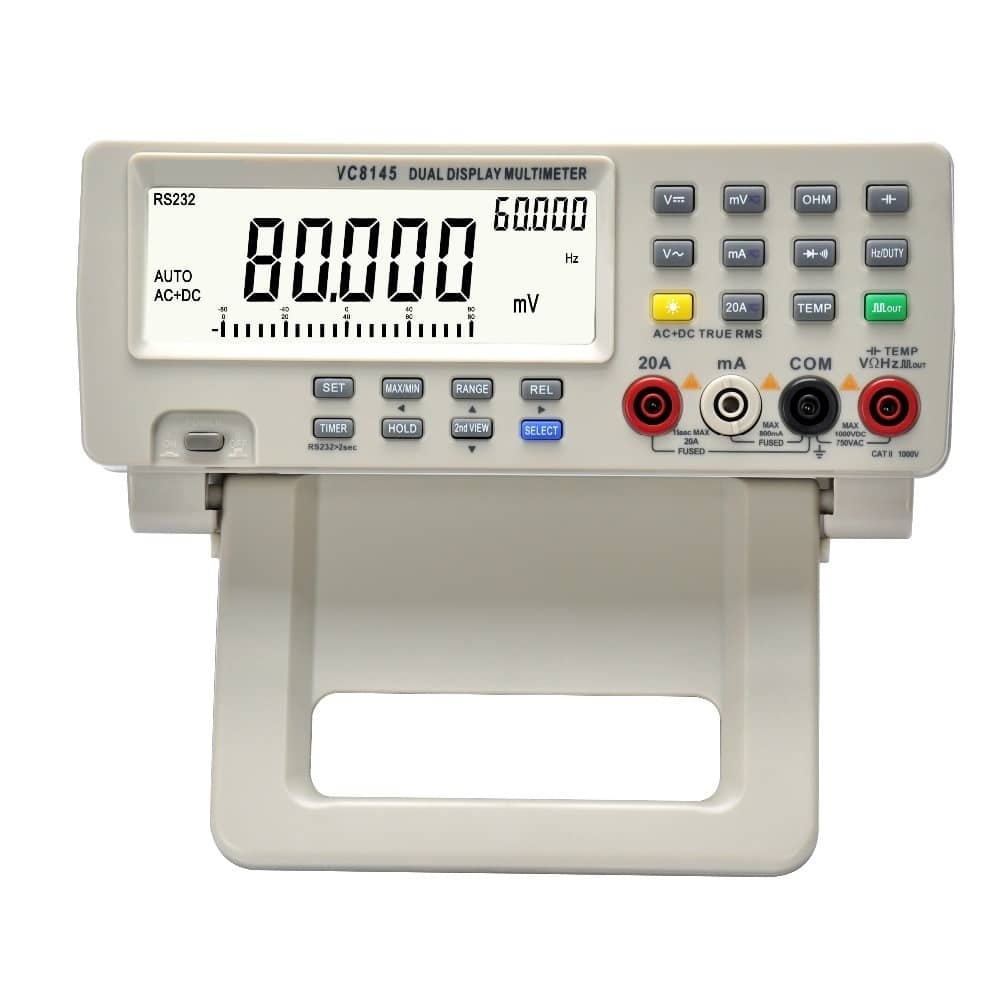 DM8145 Multimetro da Banco 1000V 20A 80000 Conteggi Tester Digitale Auto Range Voltmetro Ohm 3