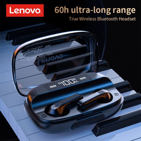 Lenovo QT81 TWS bluetooth 5.0 Auricolari 9D Bass Cuffie Sportive Impermeabili con Microfono Versione Aggiornata 7