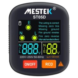 MESTEK ST05D Multimetro Tester per Presa di Corrente 1