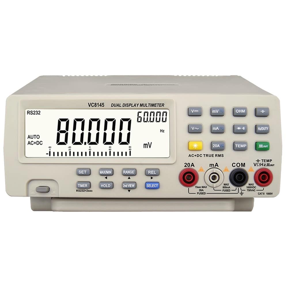 DM8145 Multimetro da Banco 1000V 20A 80000 Conteggi Tester Digitale Auto Range Voltmetro Ohm 1