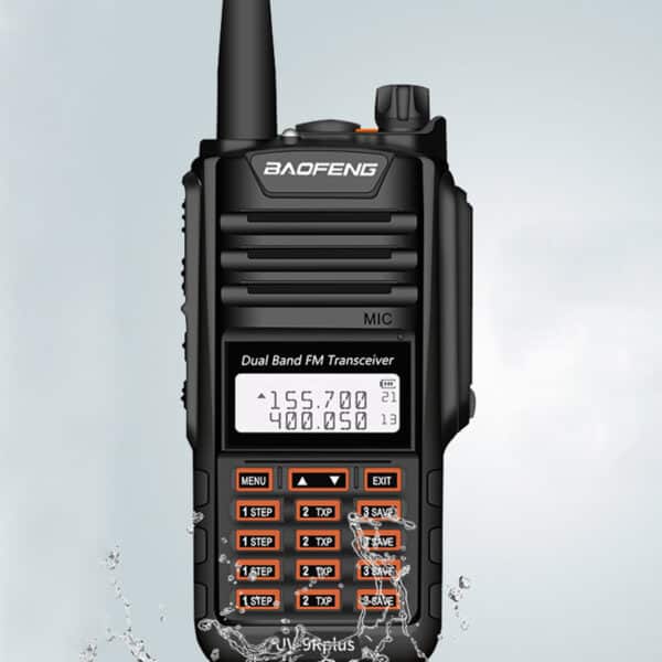 Ricetrasmettitore Portatile BAOFENG BF-UV9R PLUS 8W 128 Canali Dual Brand VHF/UHF IP68 8