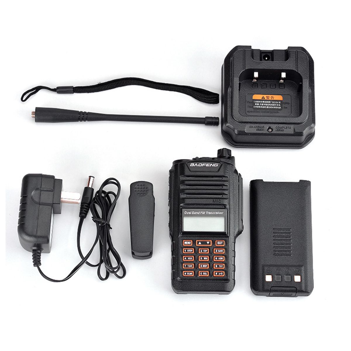 Ricetrasmettitore Portatile BAOFENG BF-UV9R PLUS 8W 128 Canali Dual Brand VHF/UHF IP68 6