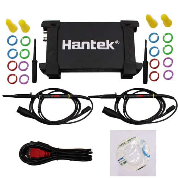 Hantek 6022BE Oscilloscopio con Memoria Digitale a due canali, USB, 20 MHz, basato su pc, 48 MSa/s 4