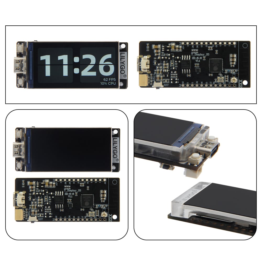 LILYGO T-Display-S3 ESP32-S3 1.9 pollici ST7789 LCD Scheda di sviluppo display WIFI Bluetooth5.0 Modulo wireless Risoluzione 170 * 320 5