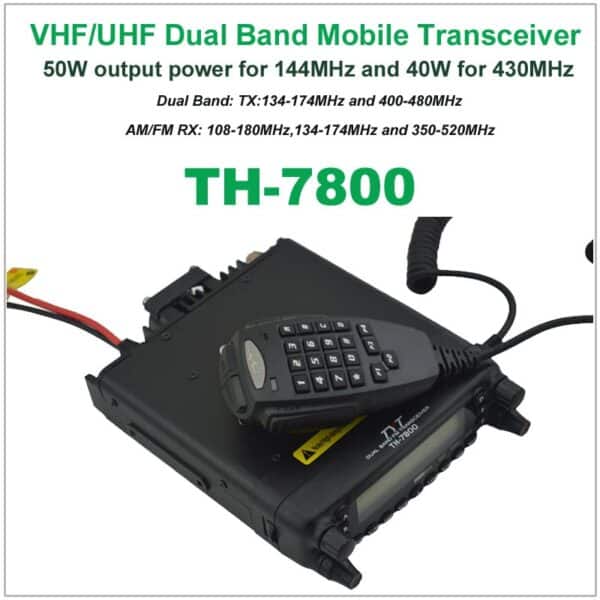 TYT TH-7800 Ricetrasmettitore Veicolare Dual Band VHF/UHF 50W 3