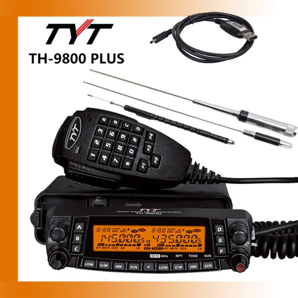 TYT TH-9800 Plus Ricetrasmettitore Veicolare Quadri Banda 50W 1