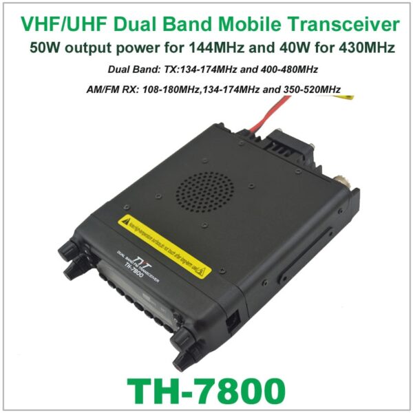 TYT TH-7800 Ricetrasmettitore Veicolare Dual Band VHF/UHF 50W 4