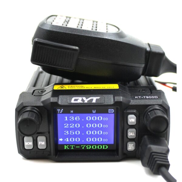 QYT KT-7900D Ricetrasmettitore Veicolare 144/220/350/440MHz 25W VHF/UHF Quadribanda 4