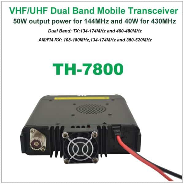 TYT TH-7800 Ricetrasmettitore Veicolare Dual Band VHF/UHF 50W 6
