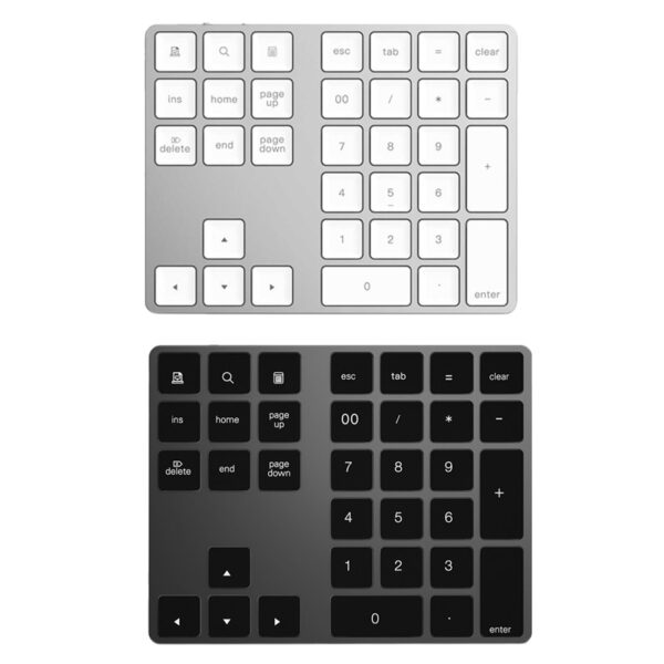 Tastierino Numerico 34 Tasti Bluetooth 3.0 Wireless Compatibile con IOS Mac OS Android Tablet PC Notebook 6