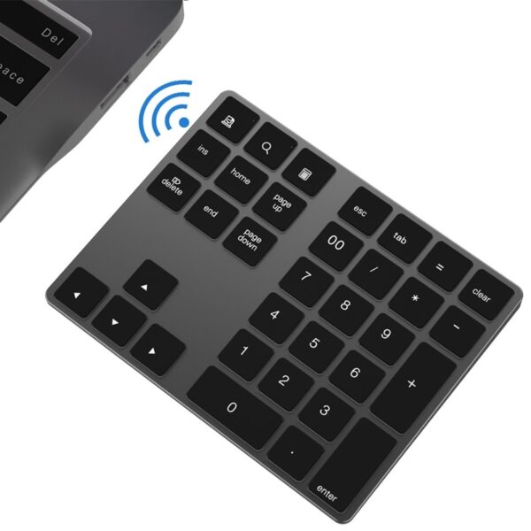 Tastierino Numerico 34 Tasti Bluetooth 3.0 Wireless Compatibile con IOS Mac OS Android Tablet PC Notebook 4