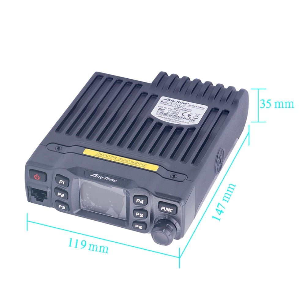 AnyTone AT-779UV Ricetrasmettitore Veicolare VHF UHF Dual Band 5