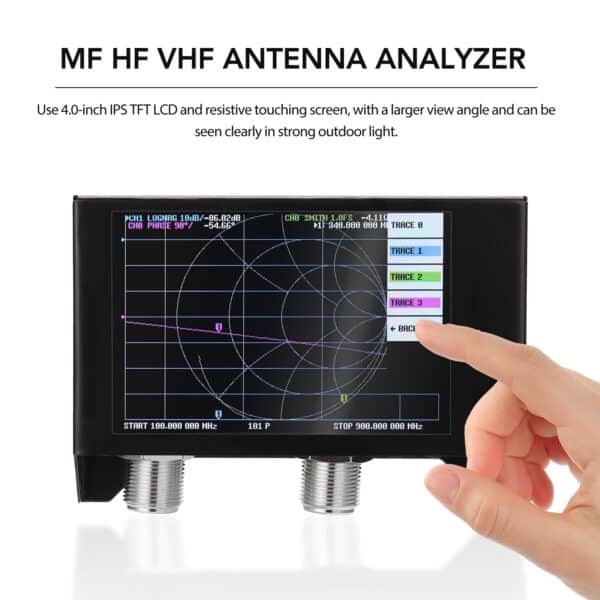NanoVNA V2 3G SAA-2N Analizzatore Antenna HF VHF UHF 4
