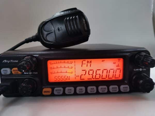 AnyTone AT-5555N II Radio CB Veicolare 25.615 - 30.105MHz AM/FM/SSB/LSB/USB 3