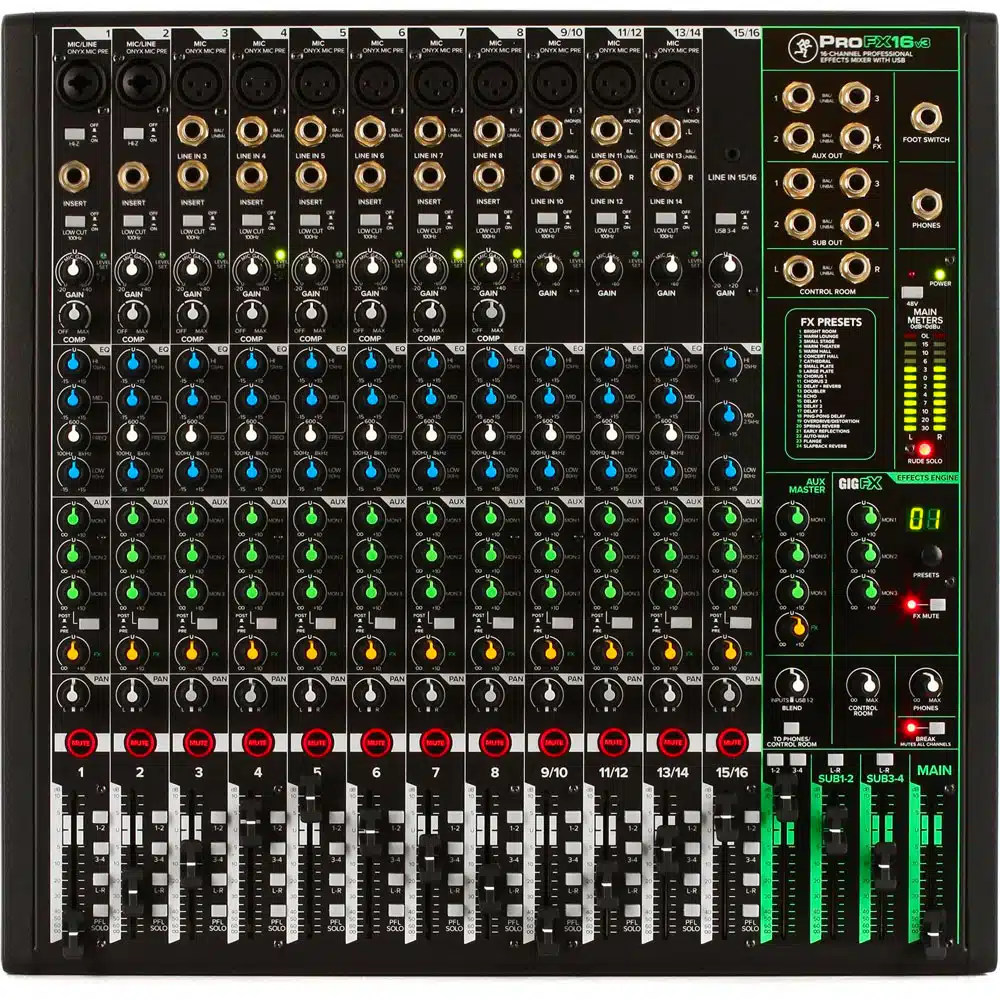 Mackie ProFX16V3 Mixer Audio 16 Canali