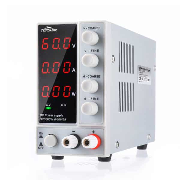 Topshak NPS605W 110V / 220V 0-60V 0-5A Alimentatore da Banco Digitale Regolabile Switching da Laboratorio 1