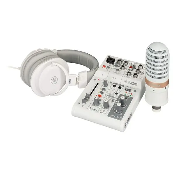Yamaha AG03 MK2 Live Stream Pack WH