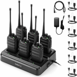 Radioddity GA-2S Ricetrasmittente Portatile UHF 16 Canali (6 Pezzi)