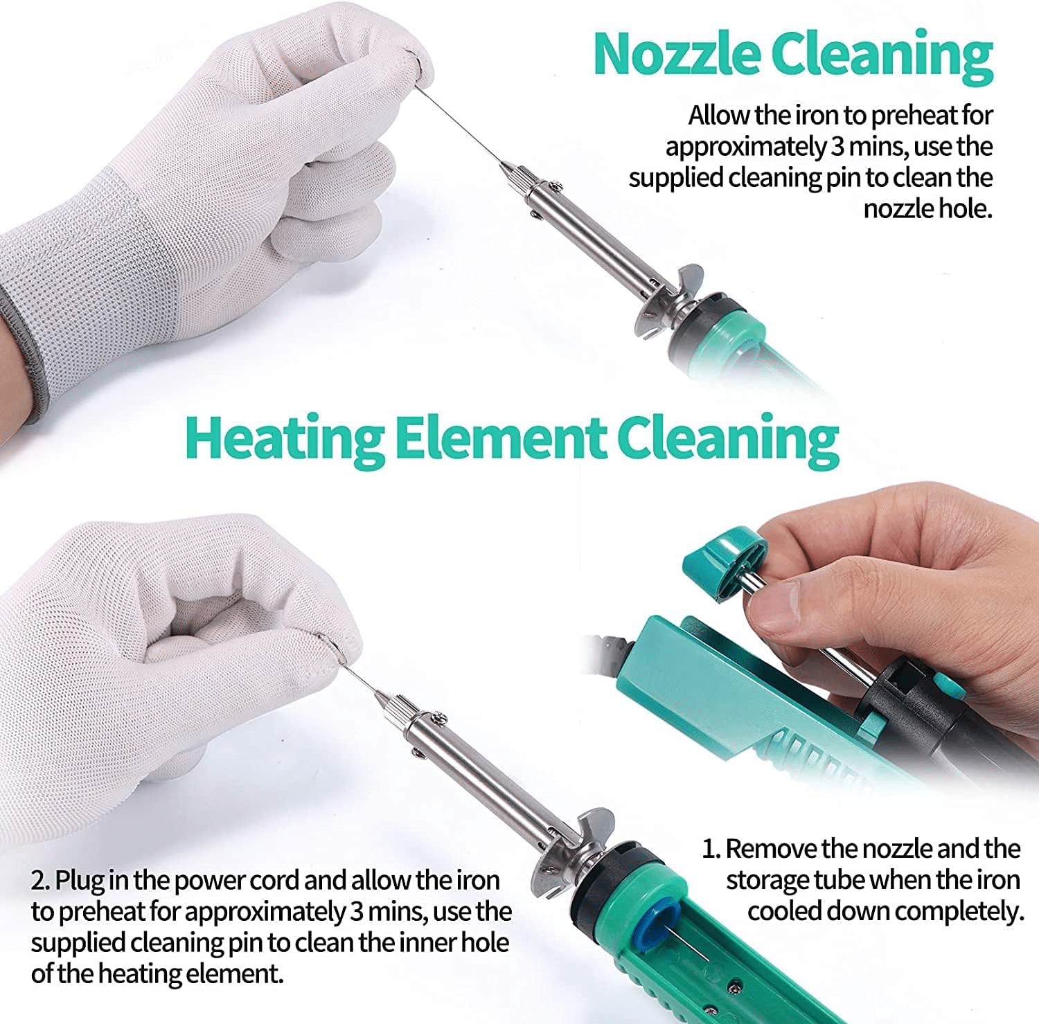 YIHUA 929D-V Pompa Dissaldante a Ventosa Elettrica