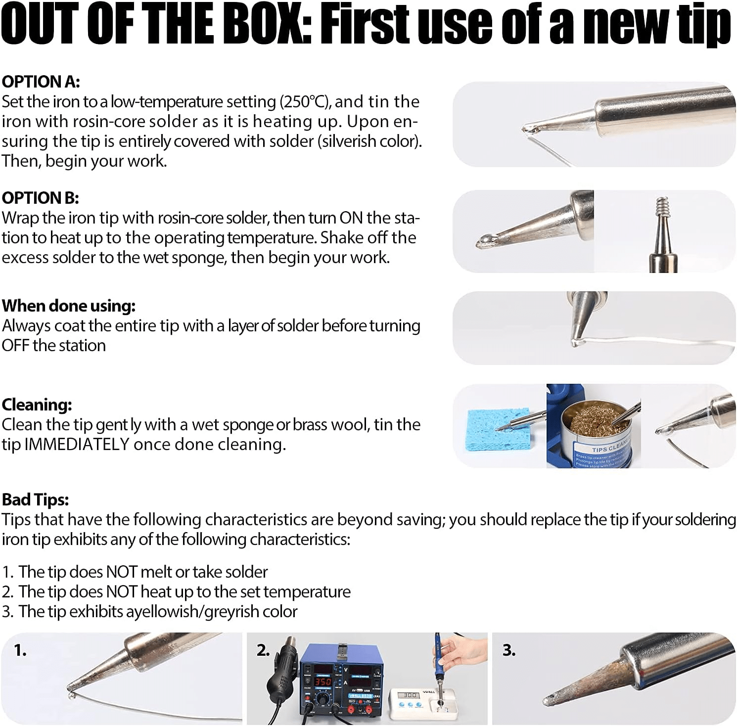 YIHUA 853D 2A USB Stazione Saldante Ad Aria Alimentatore 0-15V DC