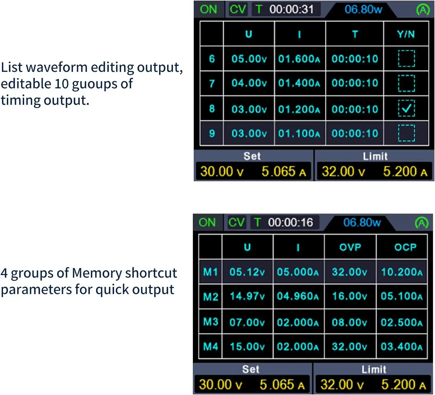 OWON SPE6053 Alimentatore da Laboratorio, 300W, 60V / 5A