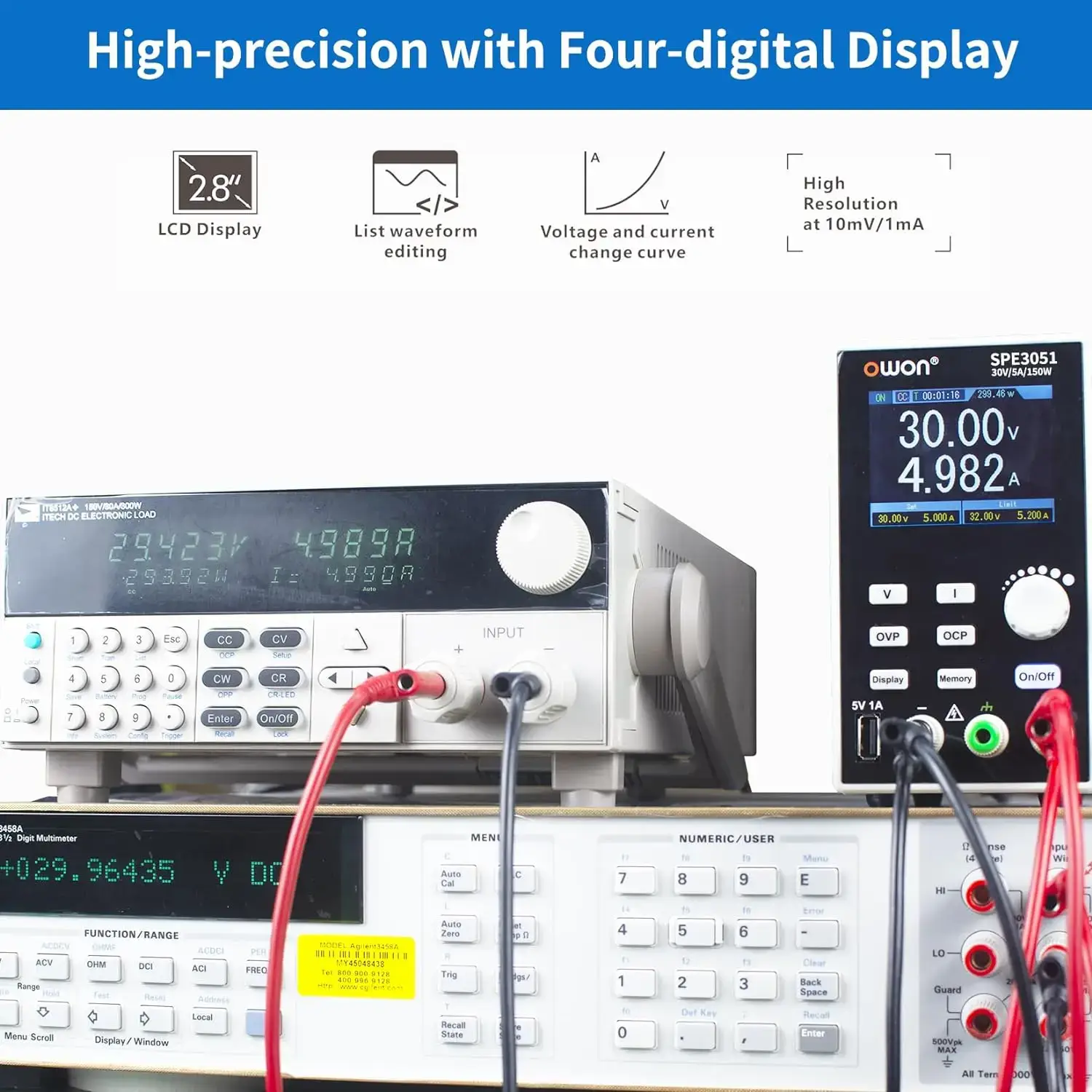 OWON SPE6103 Alimentatore da Laboratorio, 300W, 60V / 10A