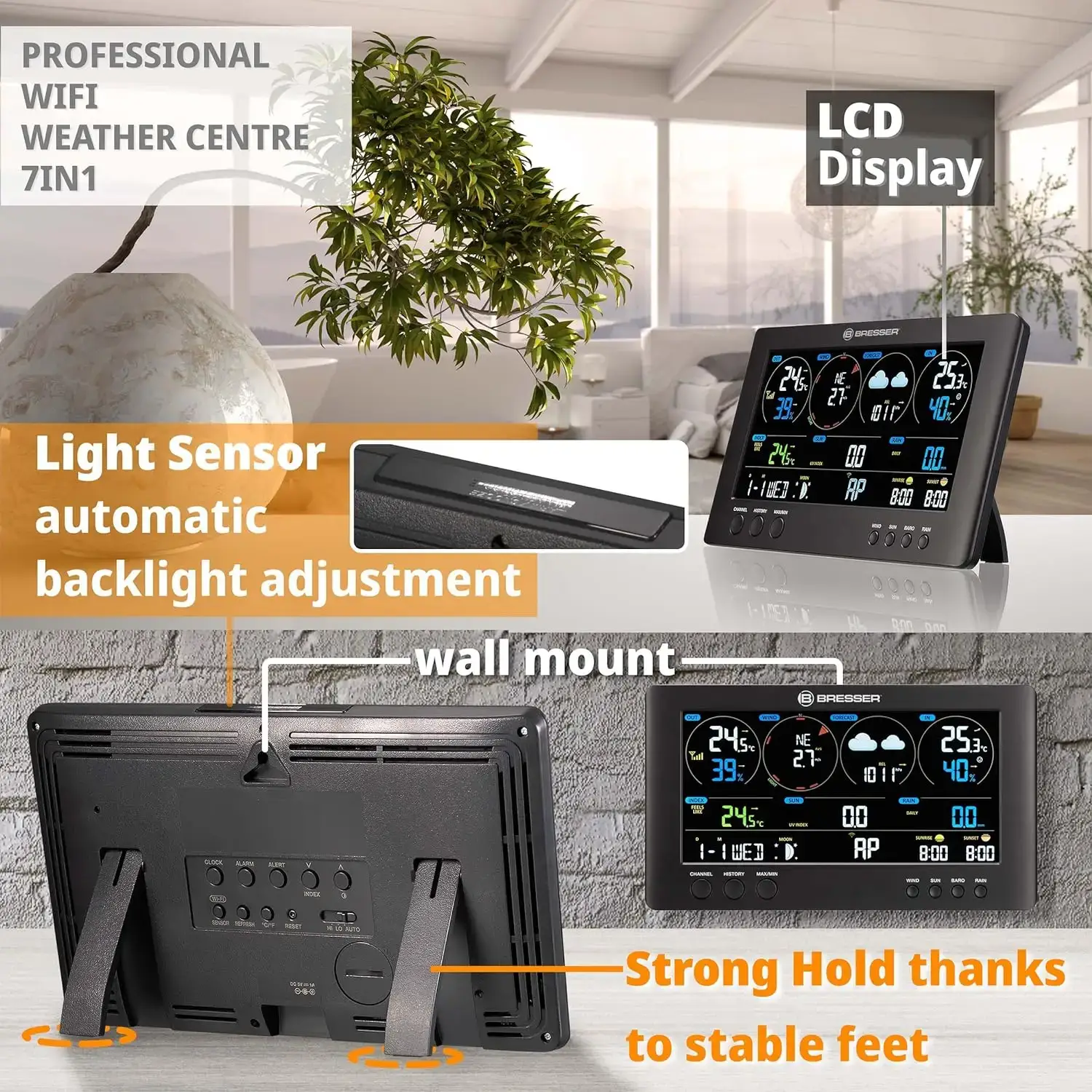 Bresser Stazione Meteo Wireless WLAN ClearView