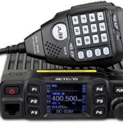 Retevis RT95 Dual Band Mobile Car Radio 5W/15W/25W 200 Channels for Amateur Radio with Cable and Microphone (Black 1 Pack)