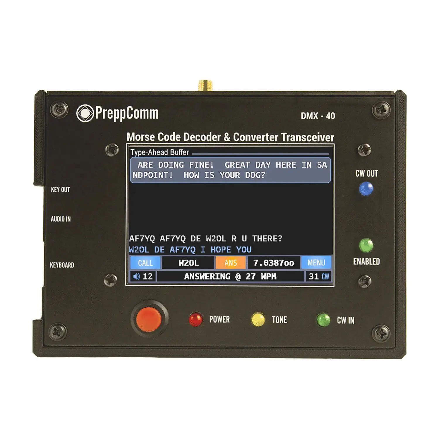 Preppcomm DMX 40m Morse Code Ricetrasmettitore