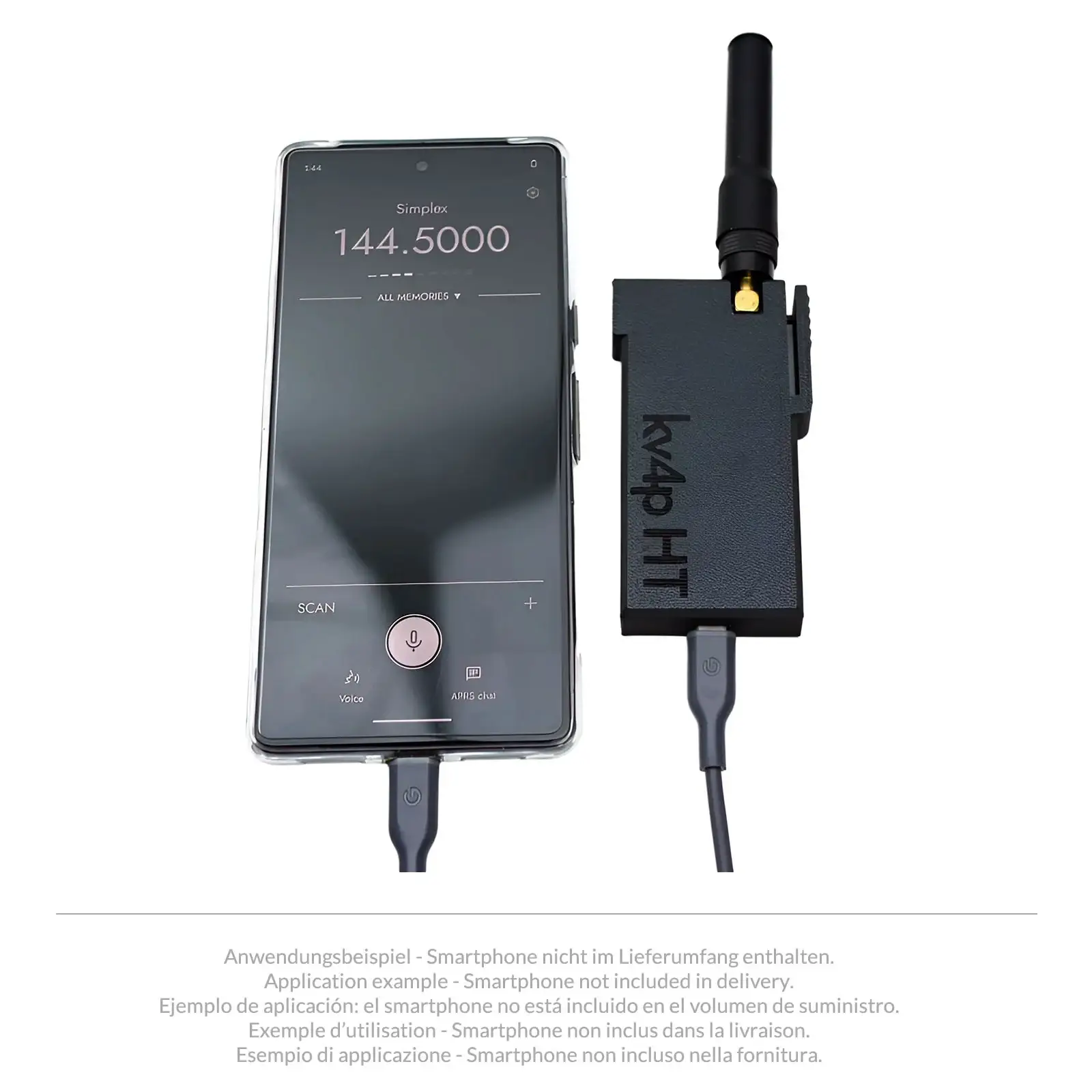 Chelegance K4VP-HT 2.0 Ricetrasmettitore VHF per Smartphone Android